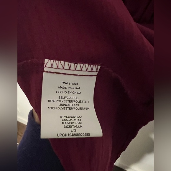 NWT Lily Rose Mini Dress with Tie Detail/Open Back Size L - Picture 5 of 5